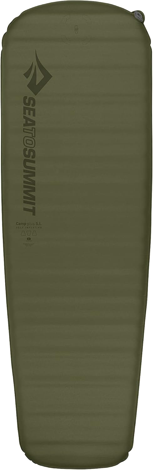 Sea to Summit Camp Plus Self-Inflating Foam Sleeping Mat for Camping, Rectangular - Regular (72 x 25 x 3 inches)