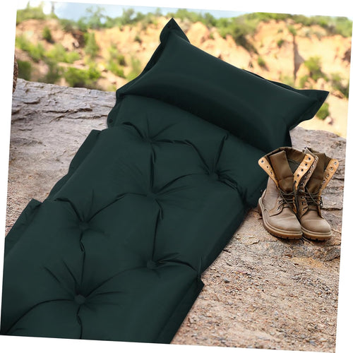 Portable Self Inflating Sleeping Pad for Camping Ultralight Inflatable Mat with Integrated Pillow Skin Friendly Surface for Hiking