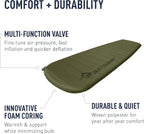 Sea to Summit Camp Plus Self-Inflating Foam Sleeping Mat for Camping, Rectangular - Regular (72 x 25 x 3 inches)